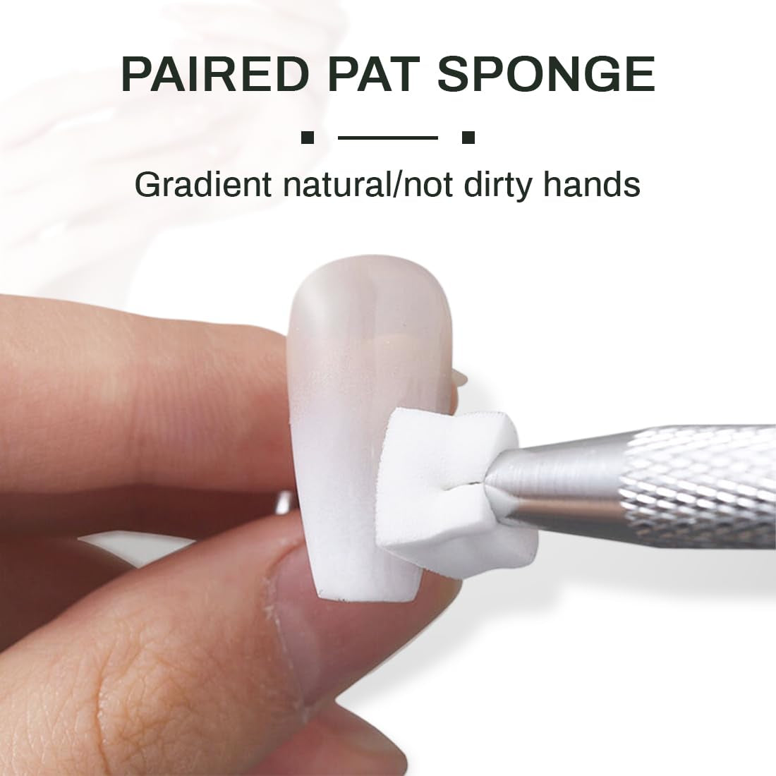 100 pcs Nail Art Schwamm Mit Metallgreifer, Éponge Pinceau Applicateur, Éponge Nagel Pinsel, Maniküre Zubehör Für Nägel, Um Eine Varaudzen von Gradient Nail Art Patterns Zu Ersetlen