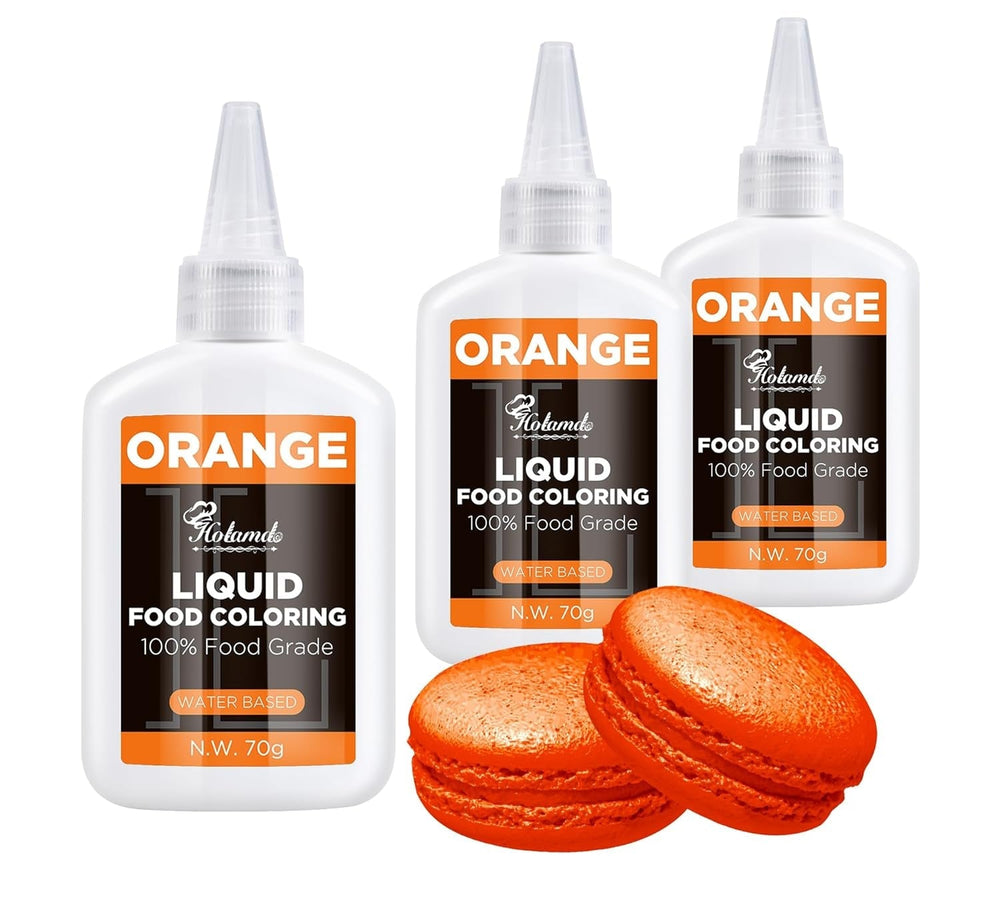 Colorant alimentaire liquide, ensemble de colorants alimentaires velours rouge pour la cuisson de gâteaux, macarons, biscuits, colorant alimentaire pour la décoration de gâteaux, liquide pour colorer les boissons (70 g x 3)