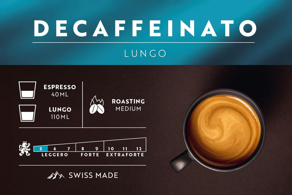 Café Royal Lungo Decaffeinato – Capsules de café compatibles Nespresso®, 100 % Arabica, Intensité 5/12, Rainforest Alliance, décaféiné, 100 capsules