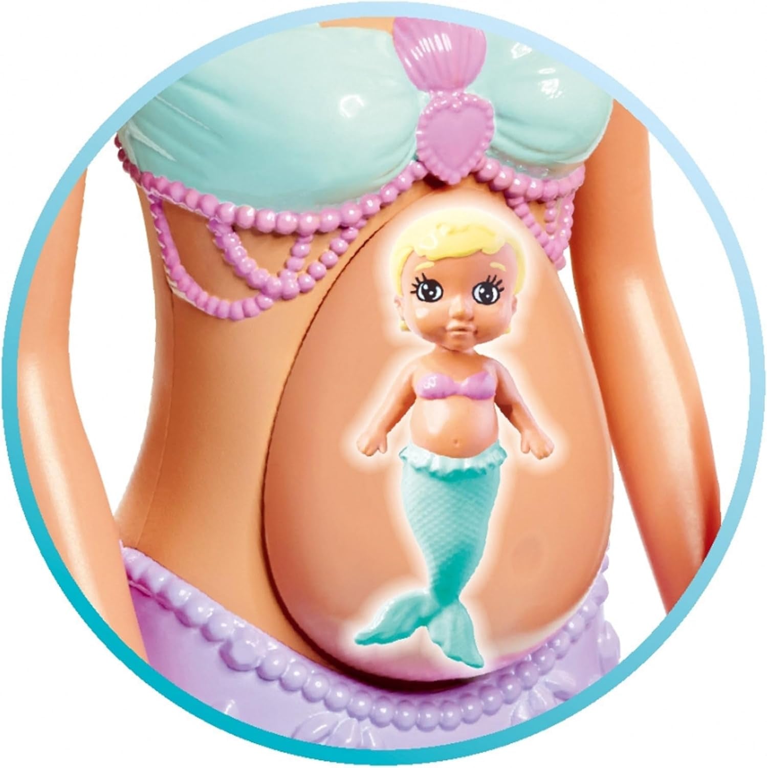 Simba 105733524 - Steffi Love Mermaid Family, poupée sirène enceinte avec Kevin en sirène, avec berceau, poupées à habiller 29 cm, poupées de jeu, pour poupées de 3 ans et plus Naty Shop