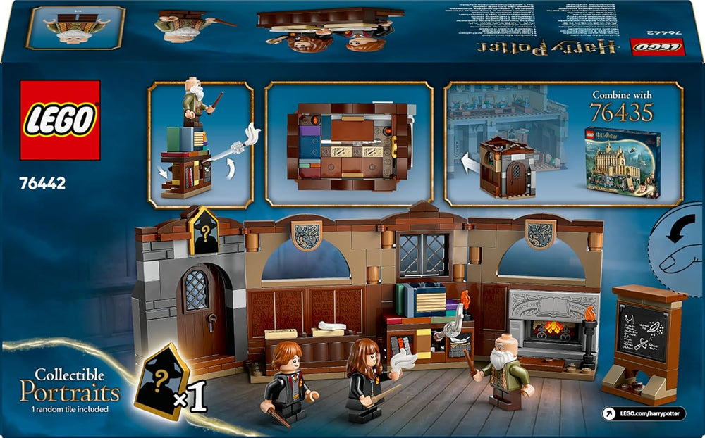 LEGO Harry Potter Schloss Poudlard : Zauberkunstunterricht, set avec 3 figurines, inkl. Hermione Granger & Ron Weasley, Wingardium Leviosa Funktion, Jeu pour filles et jeunes à partir du 8 janvier 76442