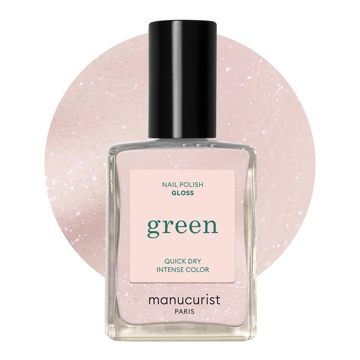 Manucurist Green - Vernis à ongles Rosy Beige Shell Beige - Vernis à ongles à séchage rapide - Ongles DIY - Vegan 12-Free - À base de plantes - Vernis à ongles - Fabriqué en France