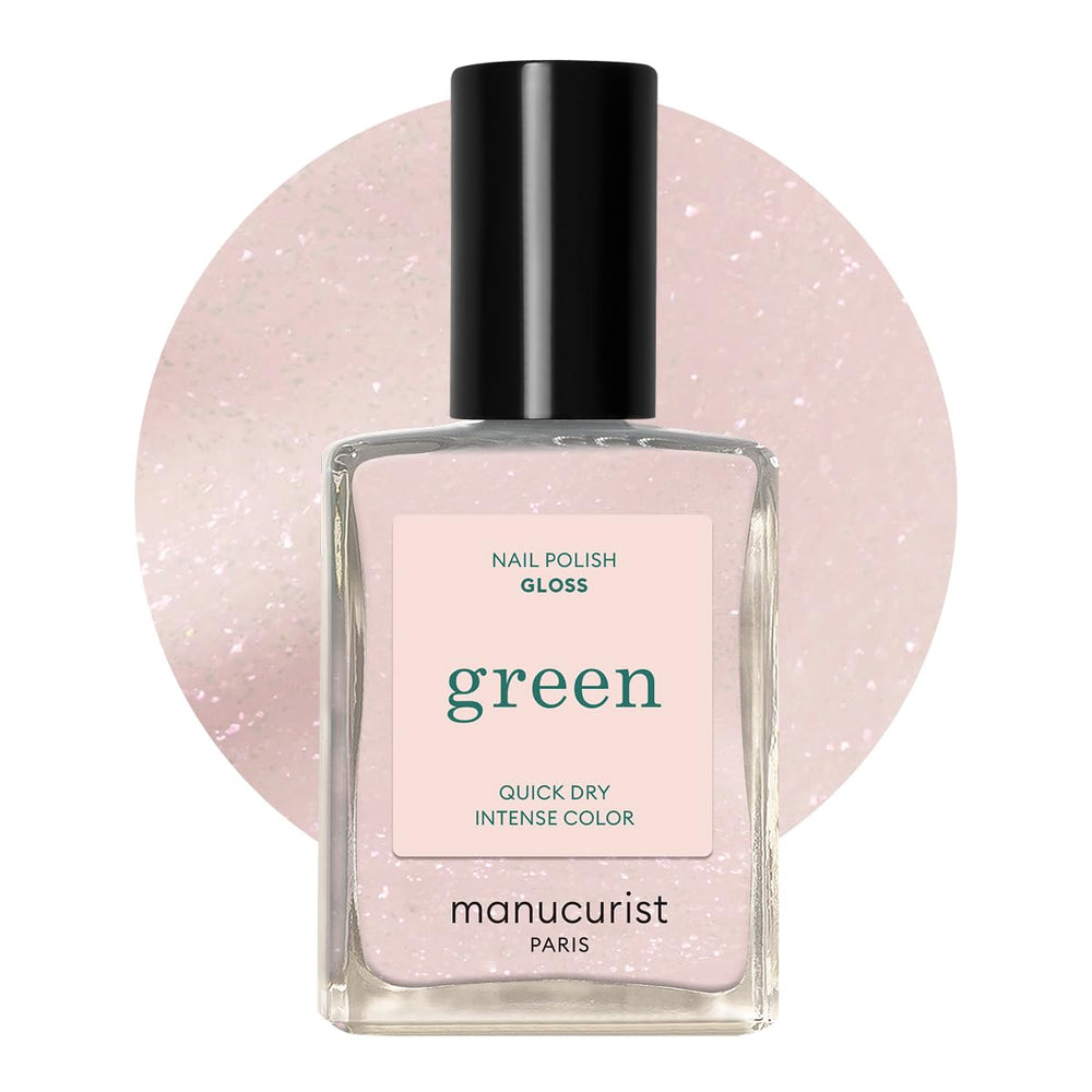 Manucurist Green - Vernis à ongles Rosy Beige Shell Beige - Vernis à ongles à séchage rapide - Ongles DIY - Vegan 12-Free - À base de plantes - Vernis à ongles - Fabriqué en France