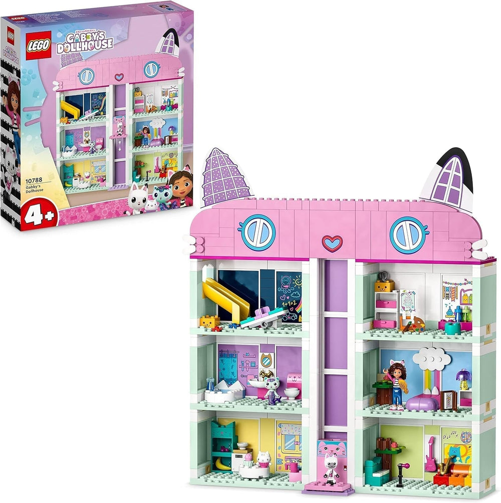 Lego 10788 Ensemble de jouets La maison de poupée de Gabby, 8 pièces et 4 étages La maison de poupée de Gabby avec figurines Pandi, Suricate, Kuchi et accessoires, Cadeau pour filles, garçons et enfants de 4 ans Besuche den LEGO-Store Single