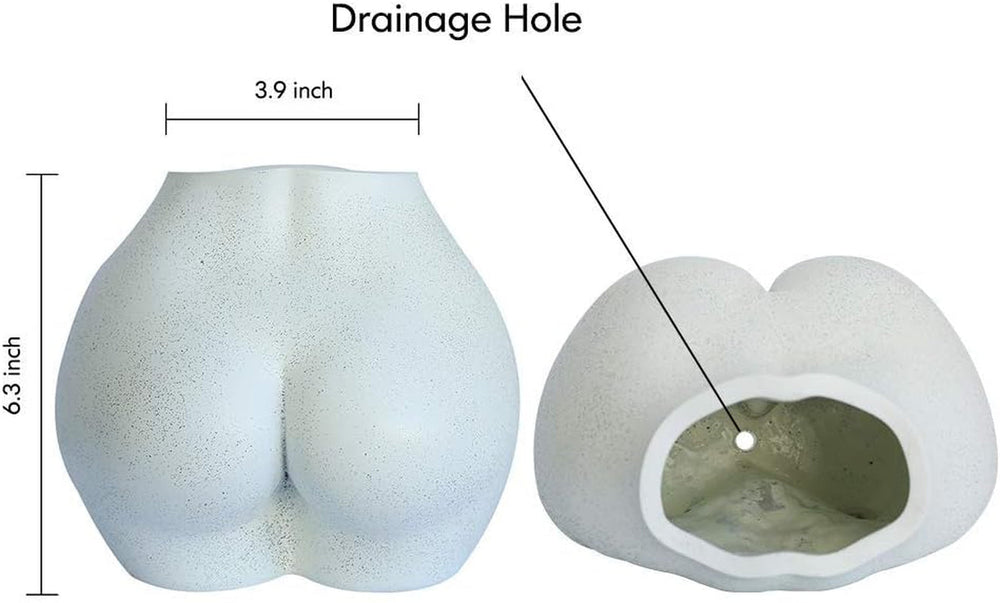 Vase de corps artificiel, pot de fleur de corps féminin avec trous de drainage, pot de fleur en résine moderne, design bohème moderne, plante artificielle en pot pour décoration intérieure