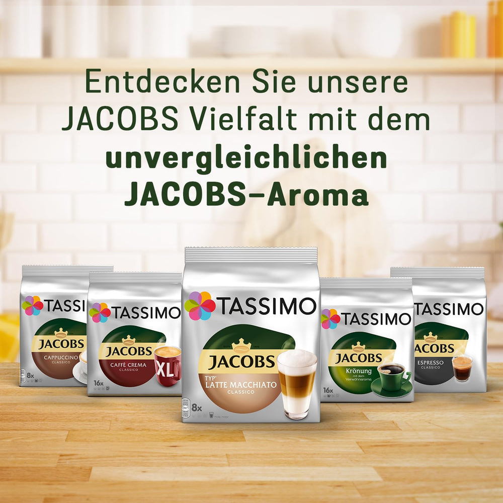 Tassimo Kapseln Jacobs Espresso Classico, 5 x 16 dosettes, 80 Kaffeekapseln