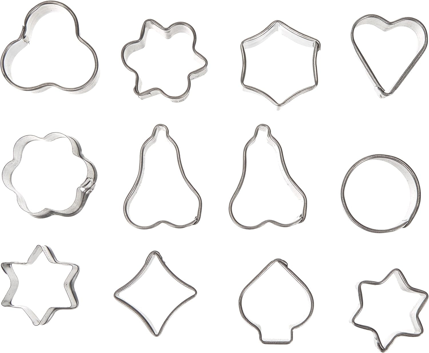 Zenker 7733 Ensemble de moules à biscuits, 12 pièces, pâtisserie