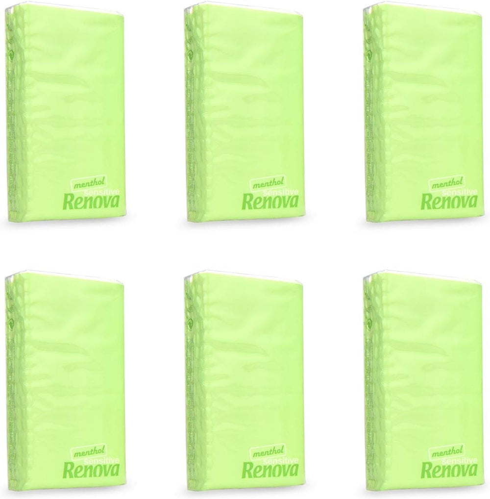 Renova SENSITIVE MENTHOL Pocket Mouchoirs 6 Pack Regular Blanc 1 Pièce (Pack de 6)