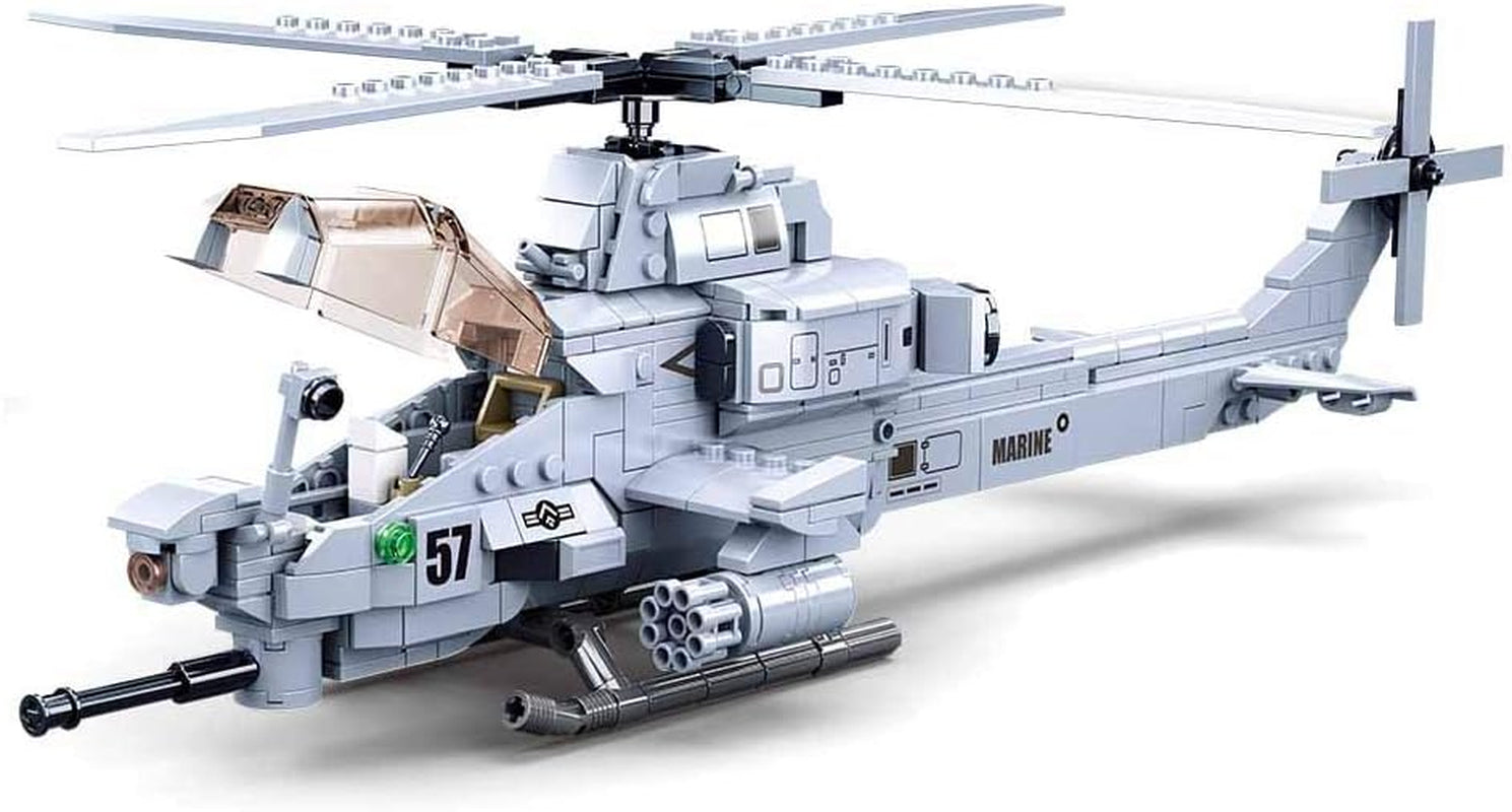 Kampfhelikopter IV (482 Teile) [M38-B0838], Spielset, Klemmbausteine, Soldaten, mit Spielfigur, Army, carie, Sluban Klemmbausteine ​​​​SL95708