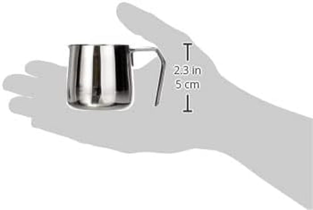 Cilio 0000201383 Carafă Latte Macchiato, Oțel inoxidabil, Argintiu, 6,4 x 7,4 x 7,6 cm