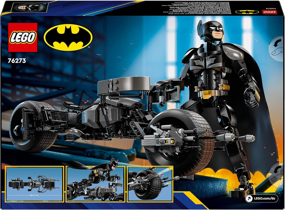 LEGO DC Batman : blocs de construction Batman avec Batpod, jouet du film de super-héros, ensemble de jeu d'aventure pour enfants, cadeau pour garçons et filles 76273 Jeux de construction Besuche den LEGO-Store