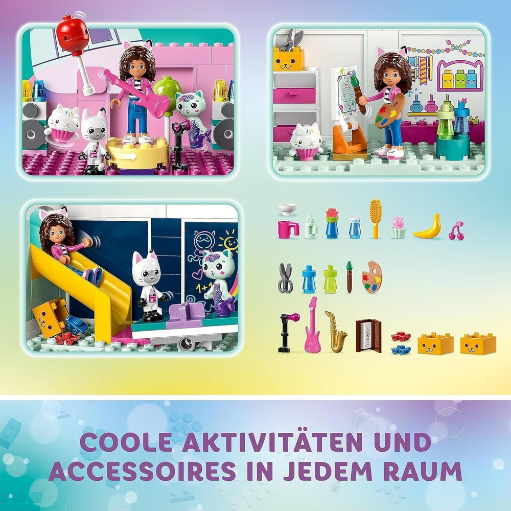 Lego 10788 Maison de poupée de Gabby, 8 pièces et 4 étages Maison de poupée de Gabby avec figurines Pandi, Suricate, Kuchi et accessoires, Cadeau pour filles, garçons et enfants de 4 ans Besuche den LEGO-Store