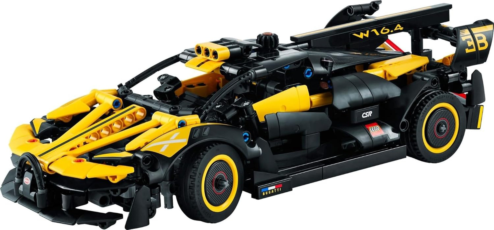 LEGO Technic Bugatti Race Car, Kit de modèle de voiture, Jouet de voiture de sport, Ensemble de voitures de collection emblématique, Jouet de construction à partir de 9 ans 42151 Jeux de construction Besuche den LEGO-Store