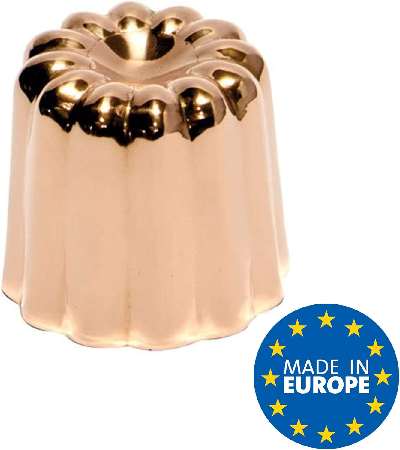 Moules à pâtisserie, cuivre, 17,5 x 6 x 6 cm, 3 pièces Moules et plaques à pâtisserie Naty Shop