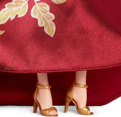 Poupée Barbie Signature du Nouvel An lunaire en robe rouge avec pivoines dorées, jouet de collection JJX83