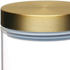 Bocal de conservation alimentaire en verre hermétique MasterClass avec couvercle en laiton, 700 ml (1,25 pts) Boîtes de conservation alimentaire Naty Shop