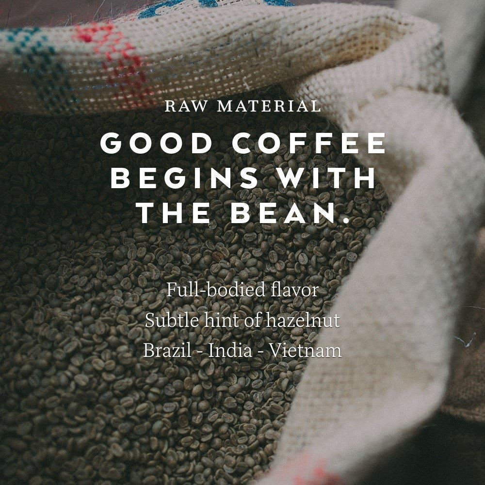 O'CCAFF ? Luxe Bar Intenso Espresso | 3 grains entiers de 1 kg, 100% Robusta | Café obtenu grâce à un processus de torréfaction au tambour très lent d'une entreprise familiale italienne