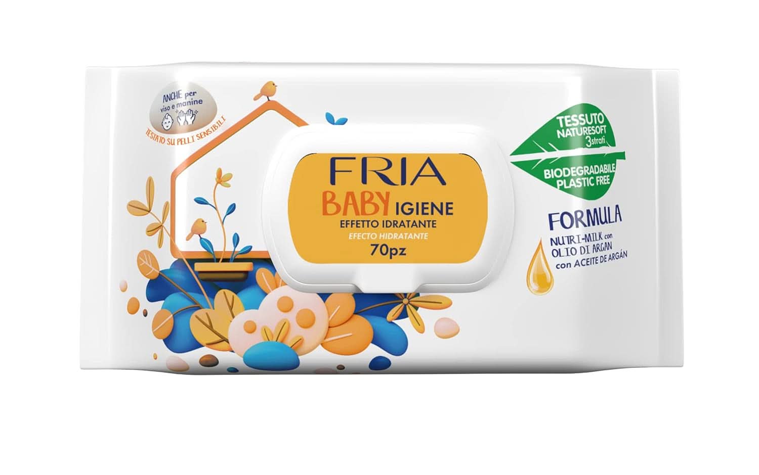 Pachet 70 șervețele umede Servetele Umede Bebelusi Naty Shop