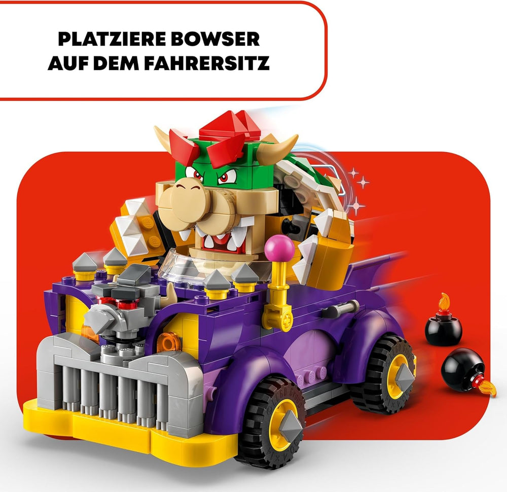 LEGO Super Mario Bowser's Monster Cart Expansion Set Jouet de voiture Bowser pour garçons et filles Ensemble de personnage unique Cadeau de joueur pour 8 ans 71431 Jeux de construction Besuche den LEGO-Store