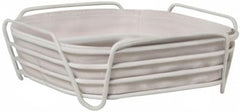 Blomus -DELARA- corbeille à pain taille L, carrée, sac en tissu amovible, design élégant, 26 x 26 cm, coloris Moonbeam (64075) Boîtes de conservation Naty Shop