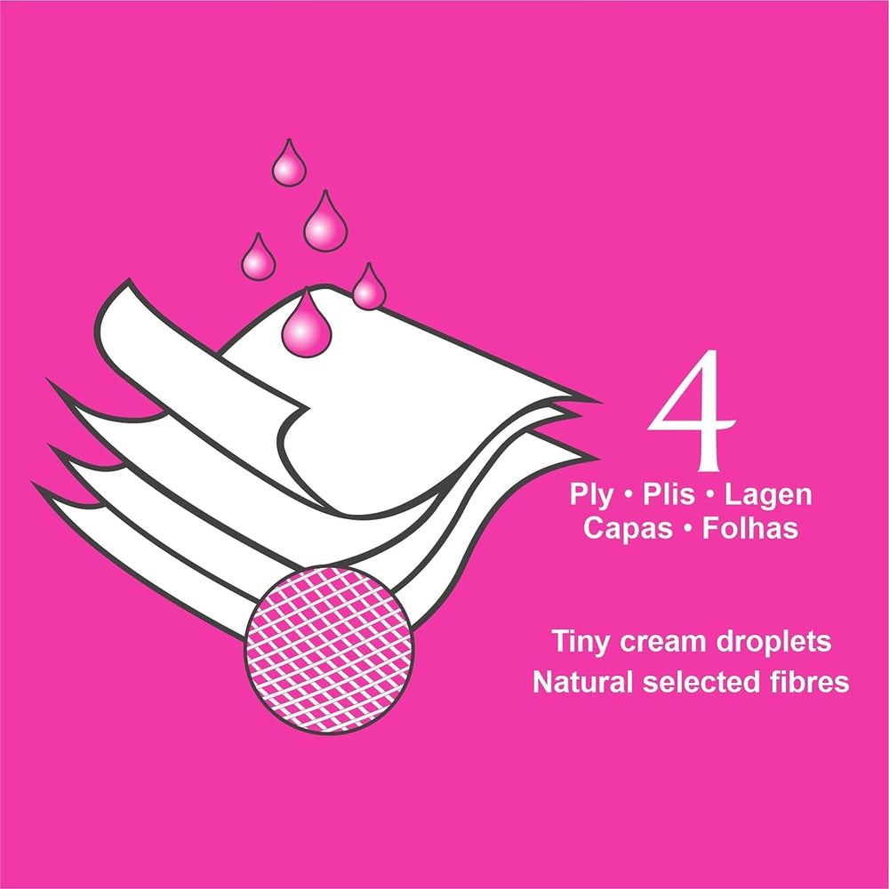 Papier toilette Renova 4 couches blanc décoré parfumé - 12 rouleaux rouleau Blanco Decorado Perfumado