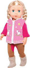 Heless 1070 - Ensemble de vêtements pour chiots, tenue de chien Lina, 3 pièces avec tuyau, chemise et veste, taille 28 - 35 cm