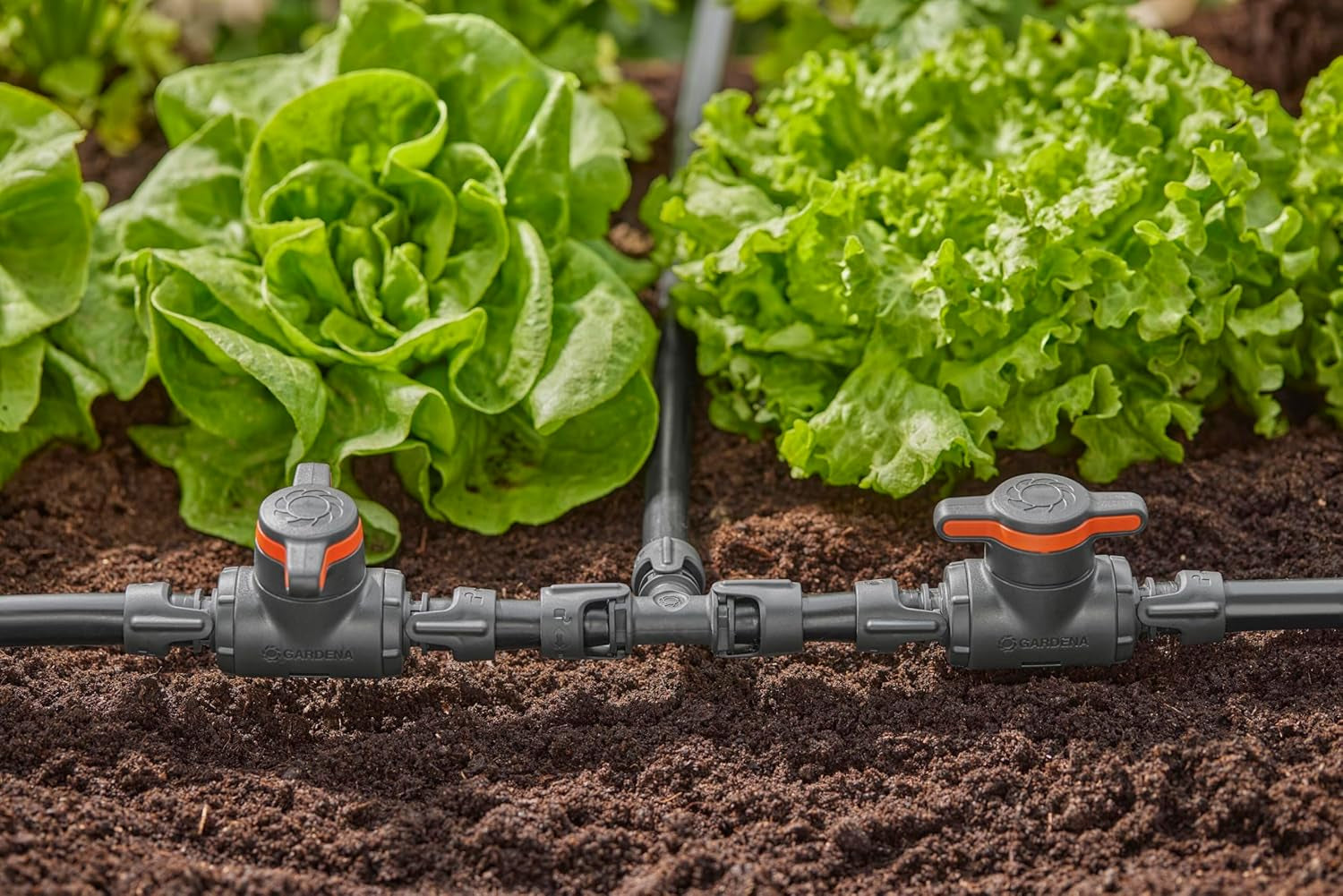 Vanne de régulation et d'arrêt Gardena Micro-Drip-System 13 mm (1/2 pouce) : Arrêt simple des tuyaux et régulation continue du débit d'eau, accessoire pour la pose de tuyaux goutte à goutte (13207-20)