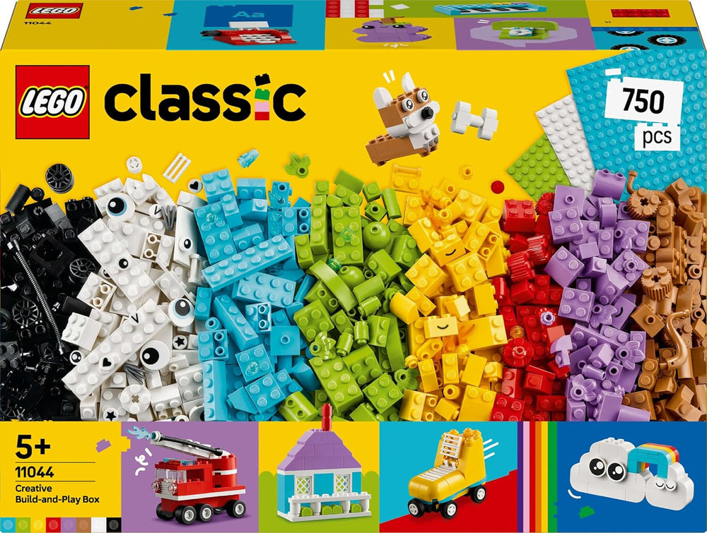 Ensemble créatif LEGO Classic pour construire et jouer - ensemble avec des briques colorées - construisez une maison, un chien, une voiture amusante, un clavier de piano et un arc-en-ciel - ensemble de bricolage pour garçons et filles à partir de 5 ans Jeux de construction Besuche den LEGO-Store