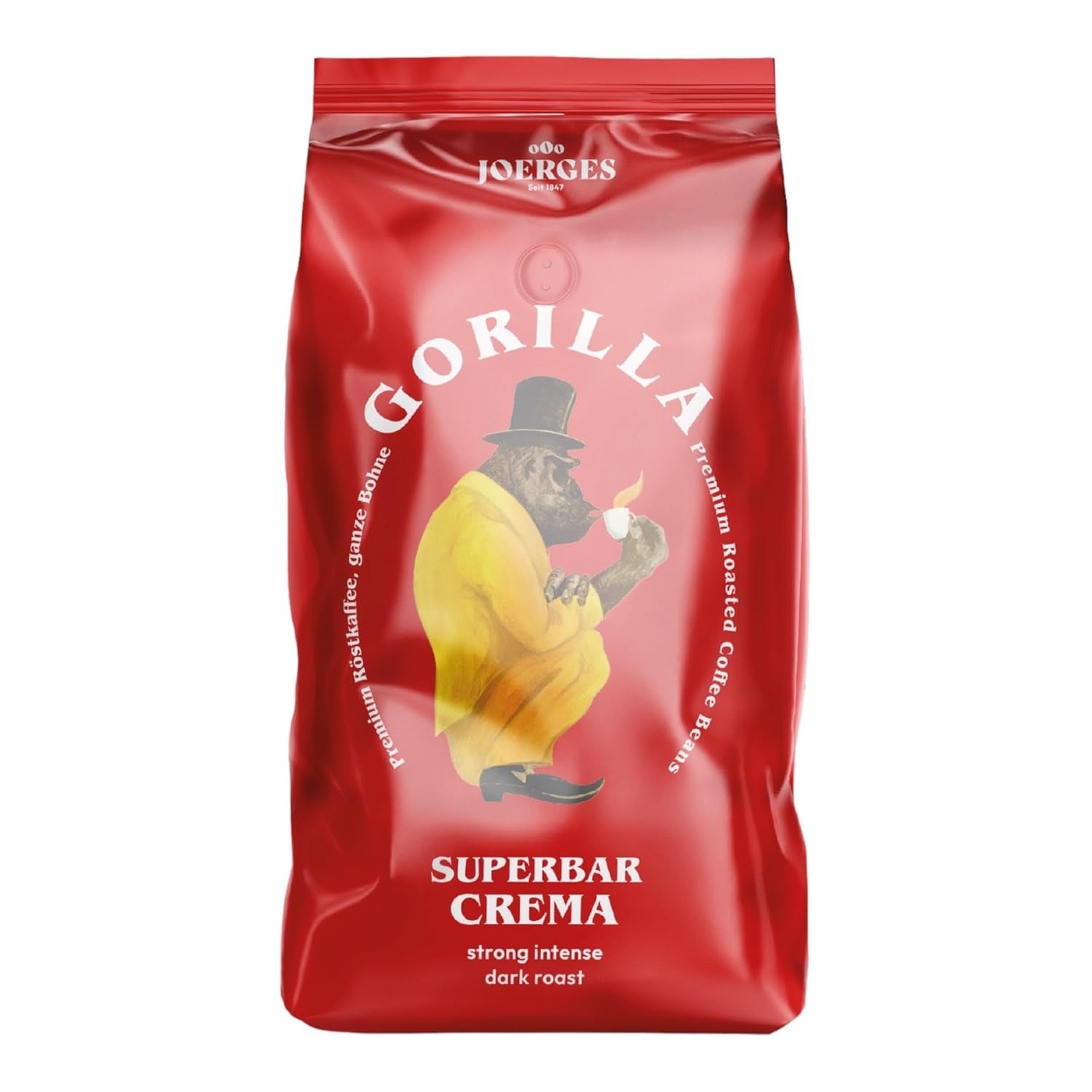 Gorilla Espresso Super Bar Cream 12 x 1kg, grains de café