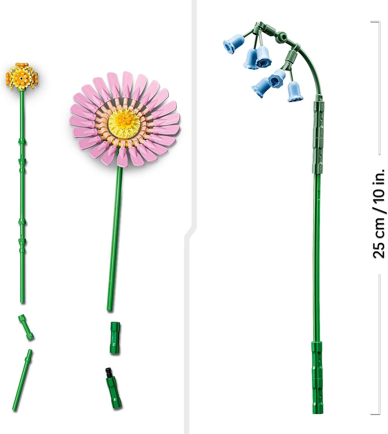LEGO Botanicals Petit bouquet d'été - Ensemble de construction de fleurs artificielles - Incl. jacinthes, boutons d'or, tulipes - Idée cadeau pour femmes, mères et hommes - 10347 Jeux de construction Besuche den LEGO-Store