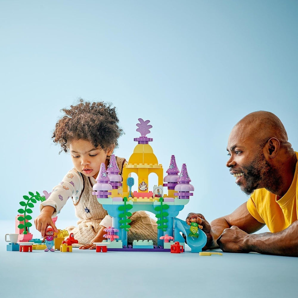 LEGO DUPLO | Disney Le palais sous-marin magique d'Ariel, jouet éducatif pour Ariel la sirène, château sous-marin pour les enfants de plus de 2 ans 10435 Jeux de construction Besuche den LEGO-Store