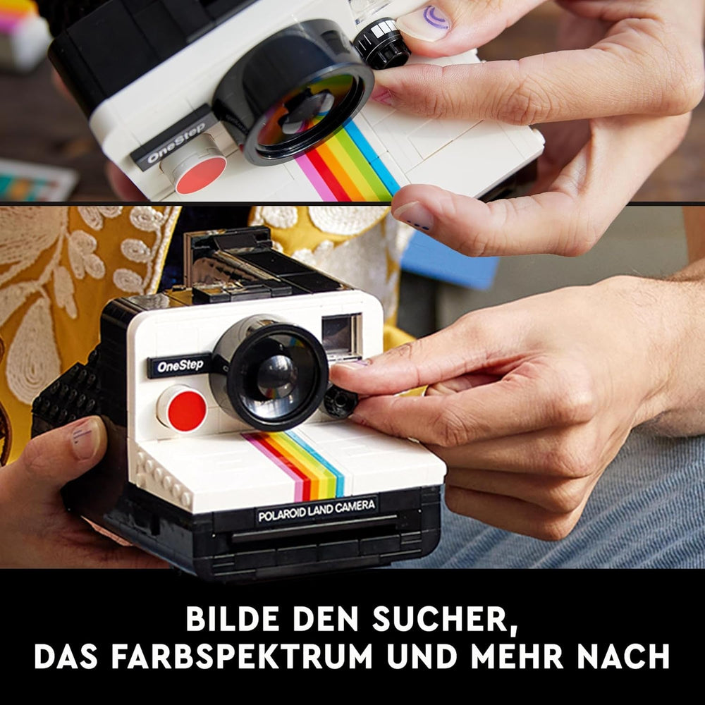 LEGO Ideas Polaroid Onestep SX-70 Ensemble appareil photo pour adultes, à collectionner avec des détails authentiques, activité créative, cadeaux de photographie pour femmes, hommes, lui, elle et adolescents 21345 Ensembles de construction Besuche den LEGO-Store