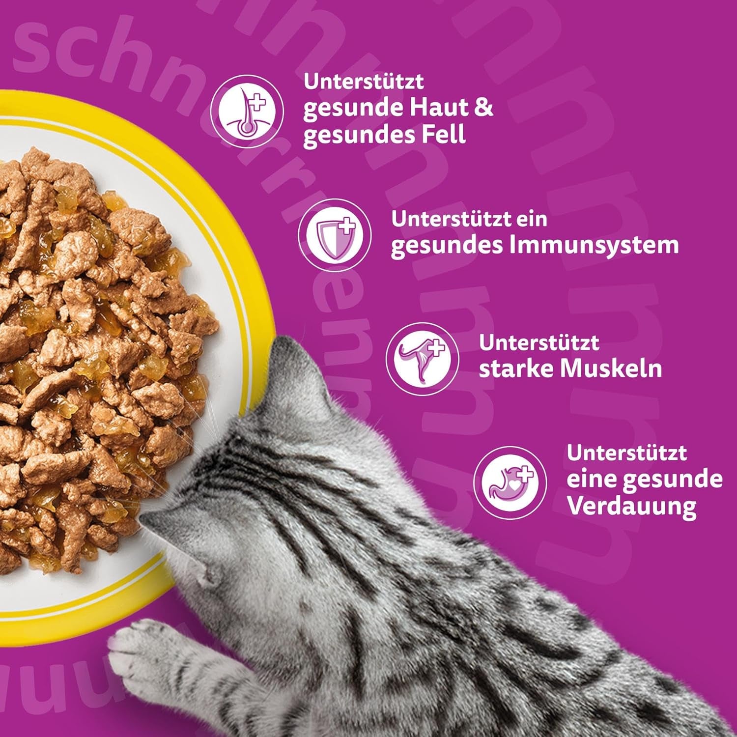 WHISKAS Hrană umedă pentru pisici în jeleu 120 x 85g Selecție de păsări de curte