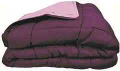 Couette CALGARY Chocolat/Corail 140 Couettes et couettes Naty Shop 200X200X1 Cm