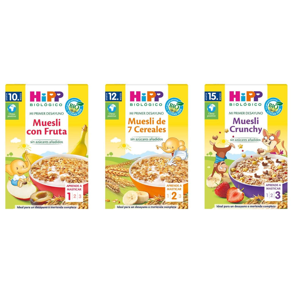 Muesli de fructe ecologic Hipp, pachet de 6 x 200 grame Cereale Naty Shop