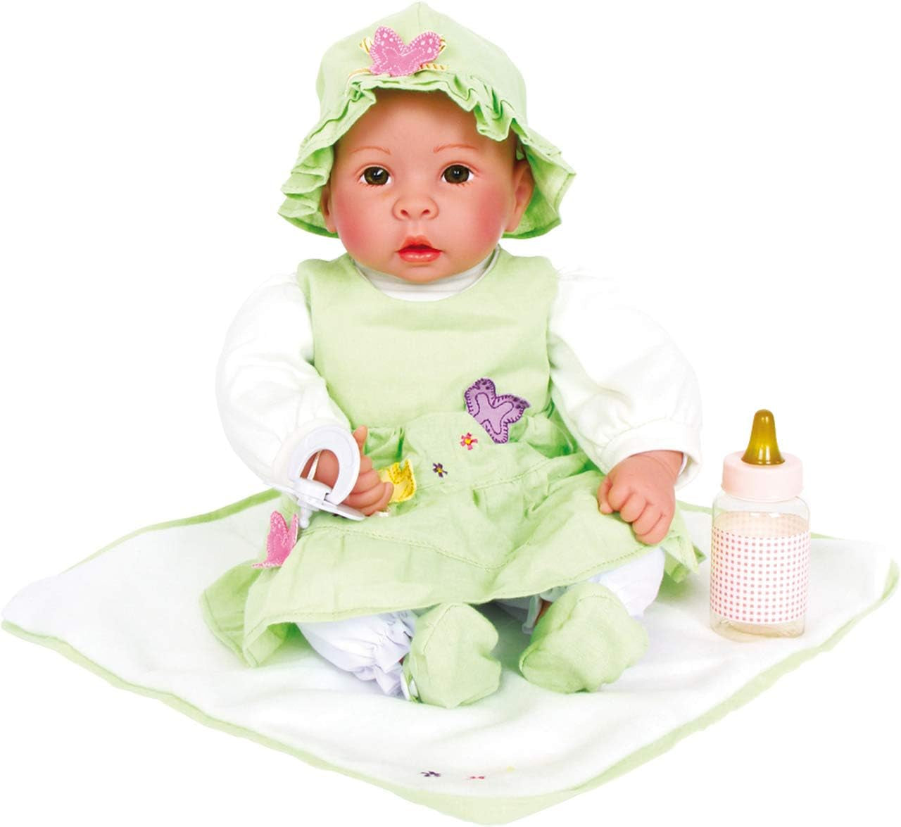 small Foot Puppe Lukas inkl. ausziehbarer Bekleidung, Schnuller und weicher Kuscheldecke, Rollenspielzeug, 11238