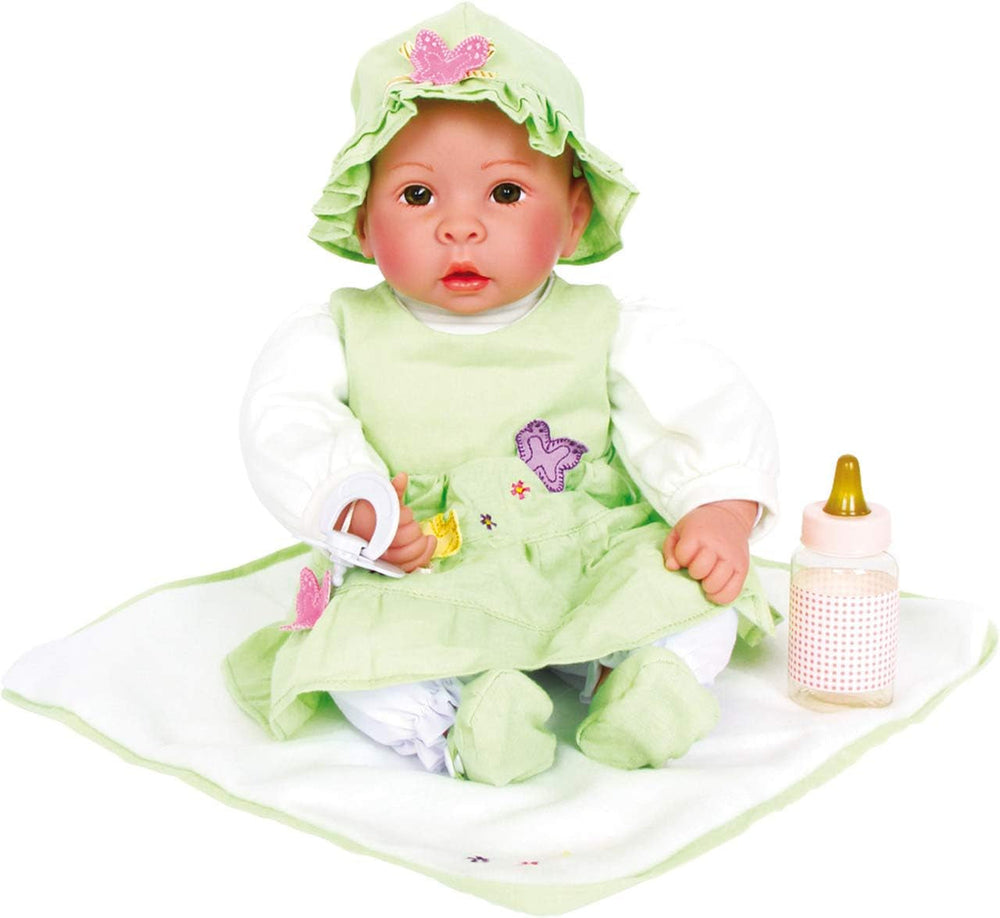 small Foot Puppe Lukas inkl. ausziehbarer Bekleidung, Schnuller und weicher Kuscheldecke, Rollenspielzeug, 11238