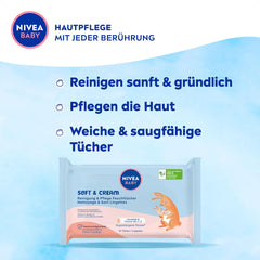 NIVEA Baby Aqua lingettes humides 4x57 pièces
