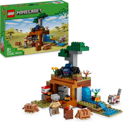 LEGO Minecraft Die Expedition zur Gürteltiermine - Jeux de jeu interactifs avec têtes de rotation et figurines de loup - Fonction TNT - Jeux de jeu pour jeunes et filles à partir de 8 ans - 21269