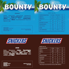 Mini pack mixte chocolat, 71 mini snacks chocolatés (Mars, Snickers, Bounty, Twix, Milky Way) sous forme de friandises, idéal pour une soirée football américain (1400g)