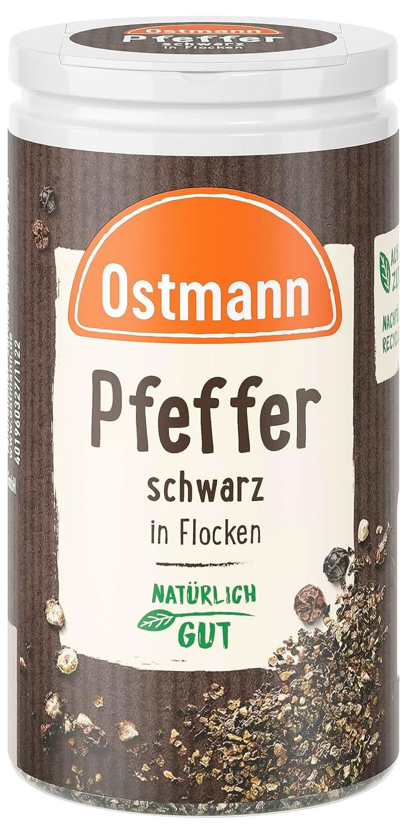 Ostmann - Flocons de poivre noir, 25 grammes Condimente Naty Shop