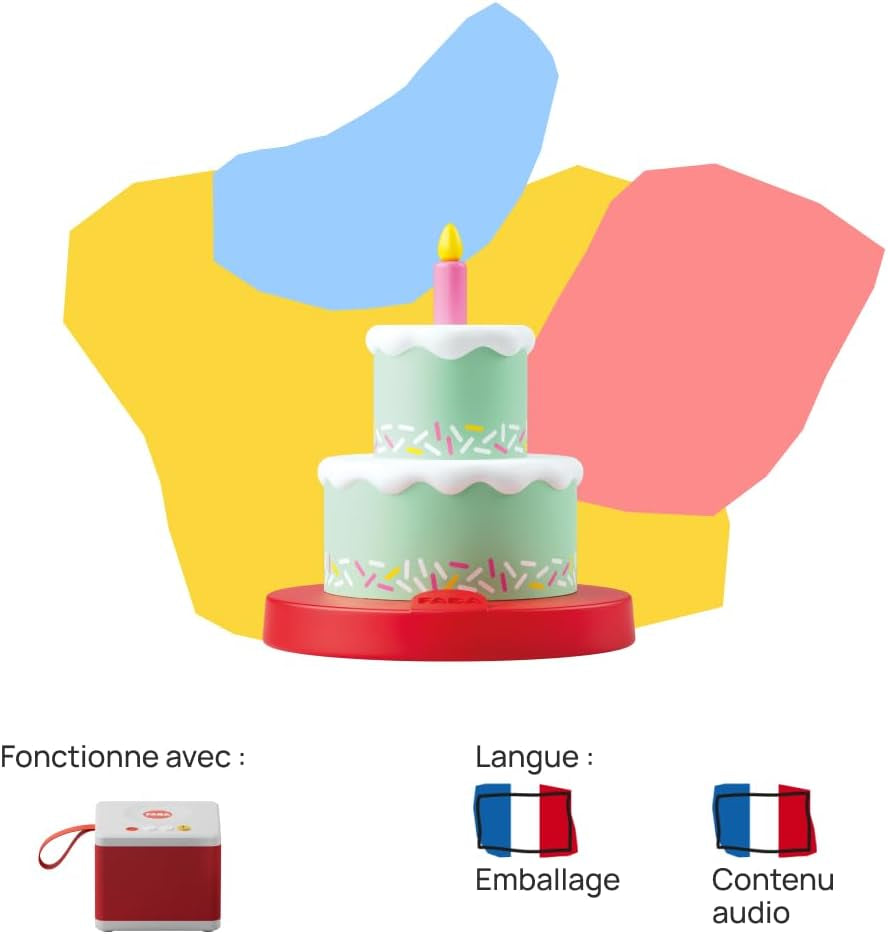 - Cifră sonoră Happy Birthday, cântece pentru copii, de la 0 ani, versiune franceză, FFF30011 Jucarii Bebe Naty Shop