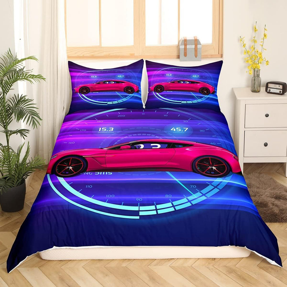 Jungen Cartoon Car Literie 135X200,Kinder Bau Fahrzeuge Tröster Abdeckung Für Kind Kleinkind Teens,Dinosaurier Bettbezug,Traktor Maschinerie Bagger Bettdecke Abdeckung,Lkw Autos Bedtuffen Naty Shop Multi 8 220*240+80*80*2
