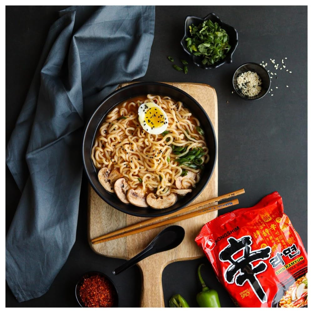 Nongshim - Nouilles instantanées Shin Ramyun - Multi Pack (20 x 120 g) - La conception du produit peut varier