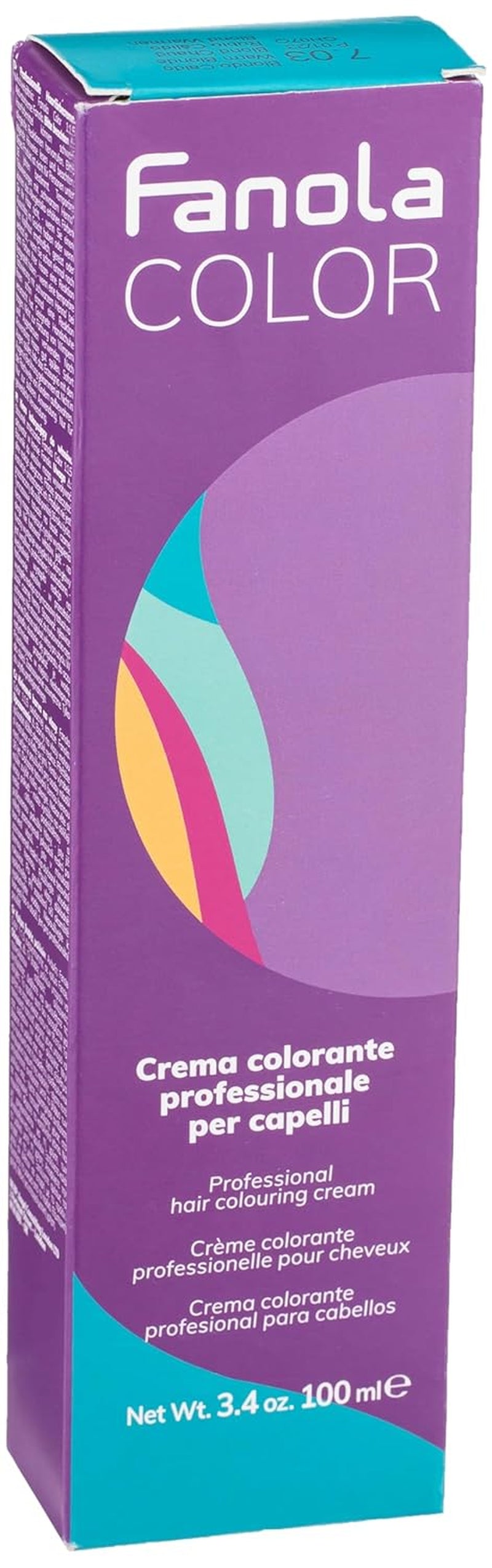 Fanola crema colore Crème colorante 7.0 Blond, 100 ml Teinture capillaire Naty Shop 7.03 Blond chaud