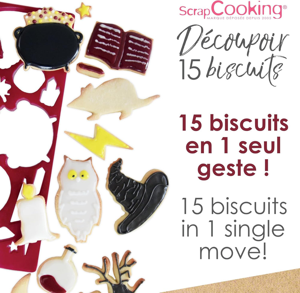 USTENSILES DE CUISINE - Emporte-pièce, Sorcier - Plaque à pâtisserie avec emporte-pièces, sablés, décors 2066