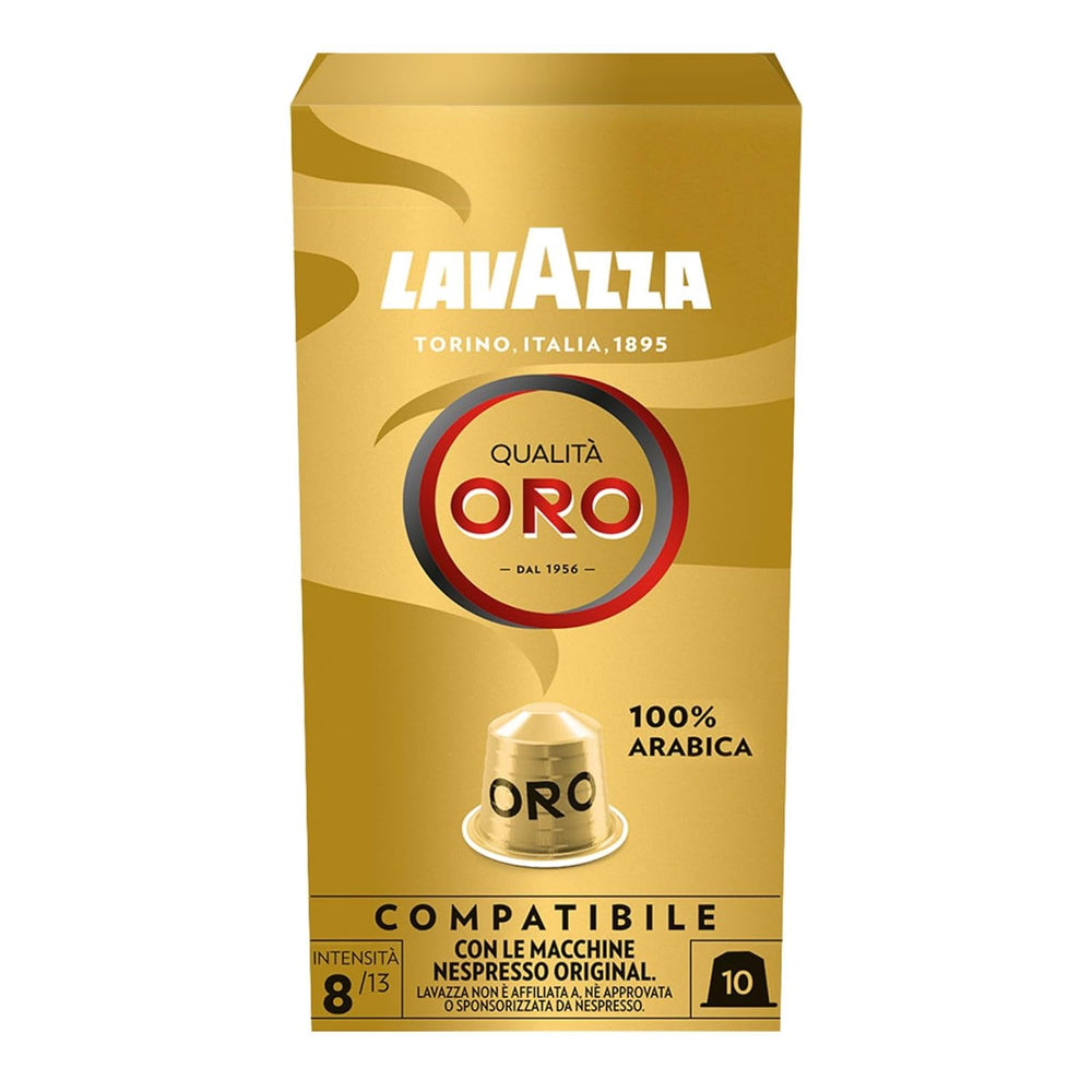Lavazza Qualità Oro, Arabica-Bohnen au goût fruité-floral, 10 capsules, compatible Nespresso