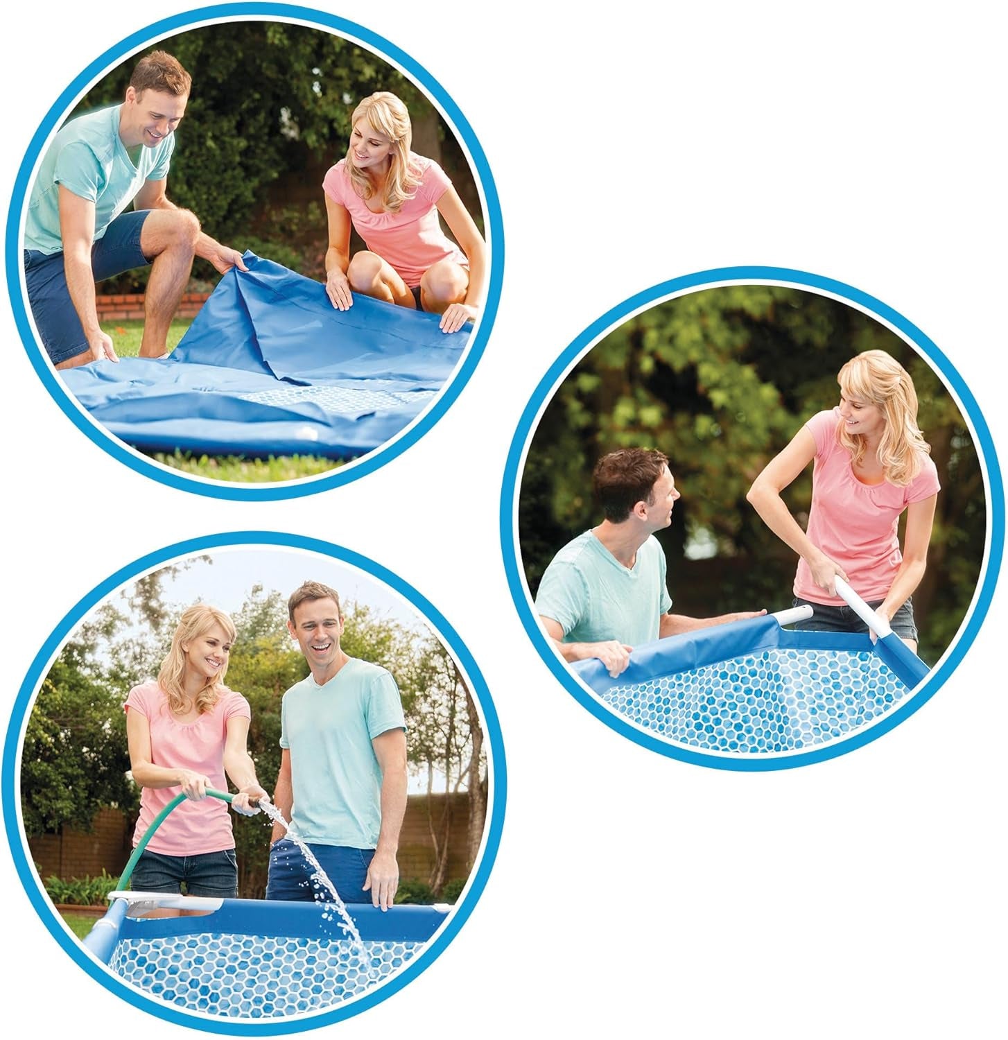 Piscine à ossature métallique 3 m x 76 cm avec pompe à filtre 4485 litres Bleu 305 x 76 cm 28202UK