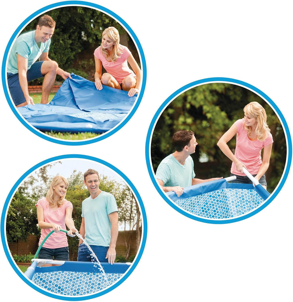 Piscine à ossature métallique 3 m x 76 cm avec pompe à filtre 4485 litres Bleu 305 x 76 cm 28202UK