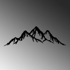 Accessoire mural décoratif élégant en métal noir, 70 x 22 cm | 100% métal (épaisseur 1,5 mm) | Montage mural facile | Parfait pour une décoration moderne Statuettes et sculptures Naty Shop